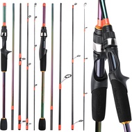 Sougayilang 5 Section Carbon Fishing Rod 6FT 7FT 8FT Multicolor Spinning and Casting Fishing Rod for