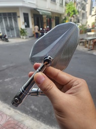 Gương xe máy Kính Chiếu Hậu Kiểu H2C V2 Kèm Chân Xoay 360 gấp gọn dễ dàng chất liệu mặt nhựa chân nh