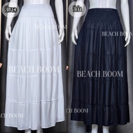 Spun Rayon Skirt Light And Comfortable To Wear High Waist Smocked (23-51 Inches "Hips 62 Inches" Len