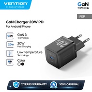 Vention Charger Head GaN Adaptor 20W PD PPS USB C For Android iphone