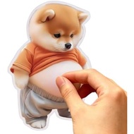 Cartoon Stickers – 4 Inch PVC 3D Decals | Adhesive Planner Scrapbook Art | Playful Dog Designs for P