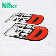 Initial EMBLEM D FLEXIBLE embossed RESIN STICKER CAR ACCESSORIES CAR STICKER