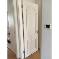 Pintu dalaman, pintu komposit kayu padu yang dicat, pintu bilik putih kayu padu sepenuhnya, pintu se