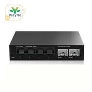 2.5Gb Switch 4 Port 2.5G Unmanaged Network Switch with 2 Port 10GbE SFP+ Slot Home Setup Ethernet Sw