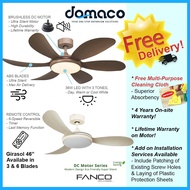 Fanco Girasol 46" DC Ceiling Fan with 36W LED RGB Light Kit and Remote