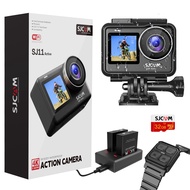 SJ11 Active 4K30FPS WiFi Action Camera with Helmet Bicycle Kits, and Watch Remote Control