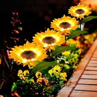 For Walkway Pathway Waterproof LED Lighting Decorative Stake Light Solar Lights Sunflowers Garden