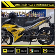 TEM RỜI EXCITER 150 MẪU MXKING XÁM VÀNG