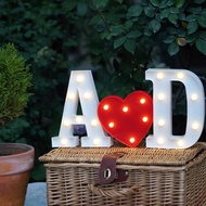 22CM LED Letter Lights Sign for Night Light Alphabet Marquee Letters for Room Wall Decor Light Up Le