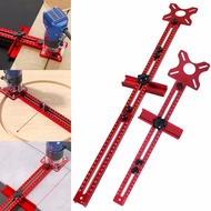 3-in-1 Aluminum Router Jig for Woodworking - Versatile Milling Radius 8.99cm to 60.96cm, Precision G