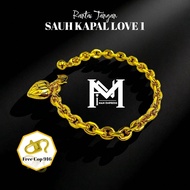 (New design)(20.19gm) GELANG TANGAN SAUH KAPAL LOVE1 KOSONG ✨ Persis emas916 Iman_Jewellery gold
