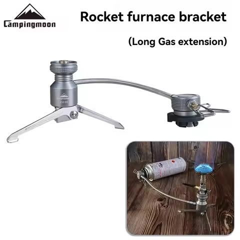 CAMPINGMOON Z23-VC Rocket Stove Bracket Three-Way Adapter Gas Light Stove Long Gas Integrated Stove 