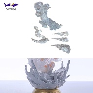 Simhoa Realistic Smoke Effect Diorama, Cloudy Mist Effect, Creative Accessory for Doll Scene, Action