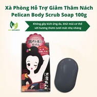 Xà Phòng Hỗ Trợ Giảm Thâm Nách Pelican Body Scrub Soap 100g Nhật Bản