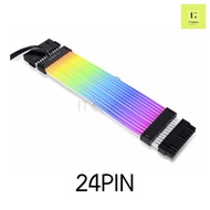 สายถัก Lian Li STRIMER Plus 24 V2 rgb 8pin 6+2 12 16pin 24pin STRIMER lianli for 30004000 series สาย