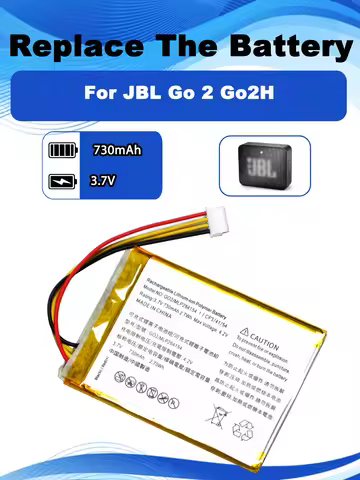 3.7V 730mAh GO2/MLP284154 Replacement Battery For JBL Go 2 Go2H Bluetooth Speaker Free Tools