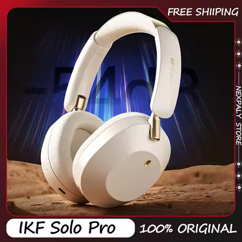 IKF Solo Pro Wireless Bluetooth 6.0 Headphone Smart Stereo ANC Sport Portable Headsets Noise Reducti
