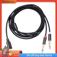 [In Stock]USB C To Dual 6.35Mm Audio Stereo Cable Type C To Dual 6.35Mm Audio Cord for Smartphone Mu