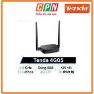 Tenda 4G05 4G WiFi Router - 4G LTE download 150Mbps - upload 50Mbps; 300Mbps; 1 WAN/LAN 10/100Mbps, 