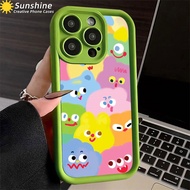 For Infinix Hot 40 Pro Smart 8 7 40i 30i 30 Play Tecno Spark GO 2024 Spark 20C 20 Pro Camon 20 Pro Note 30 G96 Matte Shockproof Creative Cartoon Colored Monsters Soft Phone Case