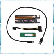 [W F S B] NGFF M.2 M Key to USB 3.0 PCI-E Riser Card M2 to USB3.0 PCIE 16X 1X Extender with Power fo