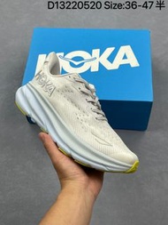 HOKA M CLIFTON 9網面休閒跑步鞋低幫運動鞋黃灰size36-45