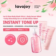 [FBS Deals] lavojoy Skin Brightening Let It Glow Bundles Body Wash & Body Serums 2in1 3in1 Body Loti