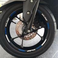 aerox Wheel Rim Sticker (1 Set Can Be Attached To 2 Wheels) (Reflective/pvc)