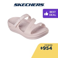 Skechers สเก็ตเชอร์ส รองเท้าแตะผู้หญิง Women Arch Fit Ascend Foamies Shoes - 111234-BLSH Anti-Odor, Arch Fit, Dual-Density, Machine Washable, Luxe Foam