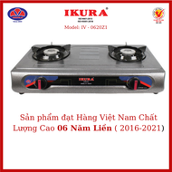 Bếp gas đôi mặt inox Ikura(IV -0920Z1)- Mặt bếp và khung bếp làm bằng tôn liền một mảnh sơn tĩnh điệ