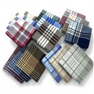 6pcs/12pcs Handkerchief Cotton Tela Cannon Panyo FOR MEN Handkerchief Man Cotton