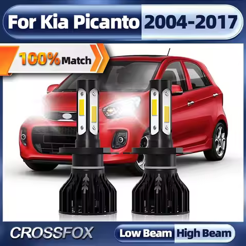LED Car Headlights 120W 20000LM Auto Headlamp Bulbs Canbus Car Lights For Kia Picanto 2004-2011 2012
