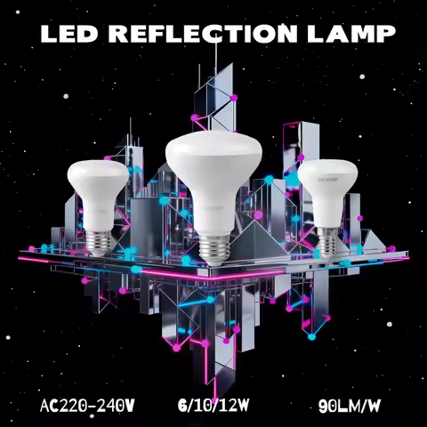 10 PCS R50 R63 R80 E27 E14 Reflector LED Screw Light Bulb6W 10W 12W Lamp Replace Incandescent Warm C