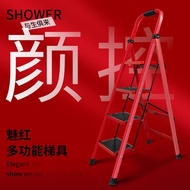 Yiao Ladder Household Folding Multifunctional Ladder Household Folding Retractable Engineering Ladde