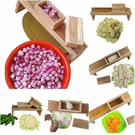 TEAK WOOD MULTIPURPOSE SLICER Vegetable Slicer Vegetable Cutter Slicer Cutter
