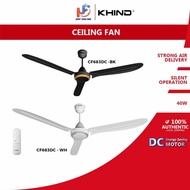 Khind Kipas Siling 60" BLDC Ceiling Fan White CF683DC (White / Black)