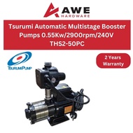 Tsurumi Automatic Multistage Booster Pumps 0.55Kw/2900rpm/240V THS2-50PC