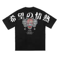 HITAM Imagineco Black Oversized Short Sleeve T-Shirt "Akuma"