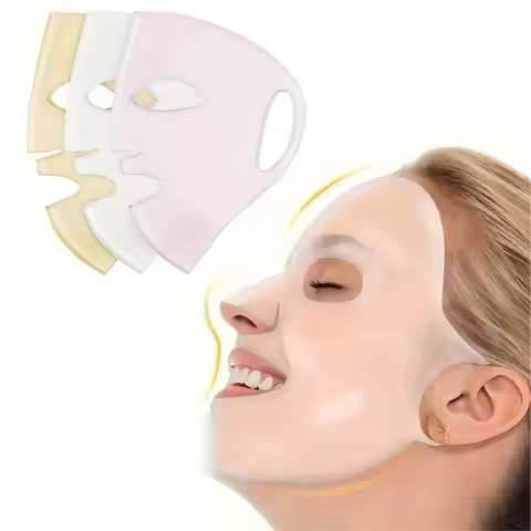 3D Silicone Mask Cover Fixed Mask Tool Ear Hanging Mask for Moisturizing Face Firming Facial Tool Mo