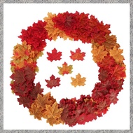 Artificial Maple Leaf Simulation Decoration Silk Maple Leaf Fake Autumn Leaf Family Wedding Party De
