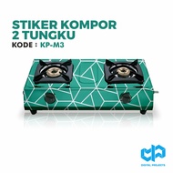 Stiker Kompor 1 Tungku 2 Tungku Marble - KP-M3