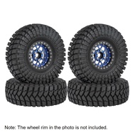 Yours MO-4PCS 110Mm 1.9 Rubber Tire Wheel Tyre for 1/10 RC Crawler Car TRX4 D90 Axial SCX10 II III R