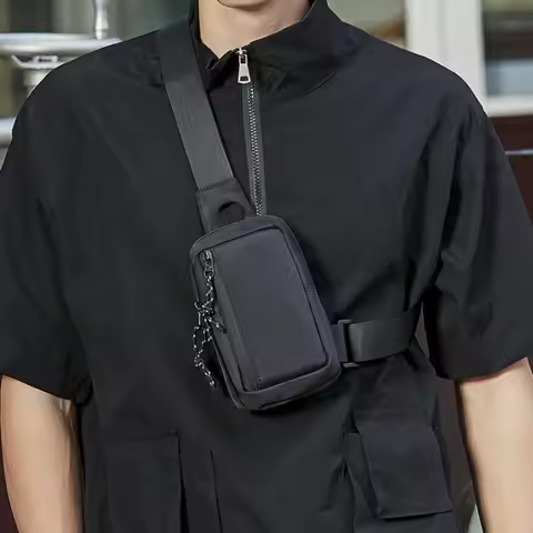 Men Chest Bag Mens Shoulder Body Bag Oxford Fashion Man Side Sling Crossbody Bag for Male Casual Han