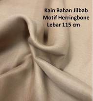 (1 meter) Kain Bahan Jilbab motif Herringbone