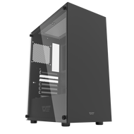 เคสคอมพิวเตอร์ Computer Case ATX DarkFlash DK100 แถมพัดลม 1ตัว ดำ BLACK One