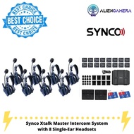 SYNCO Xtalk Master XM8 Professional Full-Duplex Wireless Intercom 8 Headset System