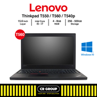 Laptop Lenovo ThinkPad T560/T550/T540P - Intel Core i7/i5 Gen 5 RAM 8GB - Storage 500GB Layar 156 "