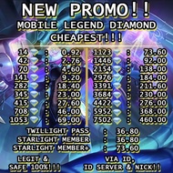 TOPUP DAIMOND MLBB , DM MLBB, DM ML, MOBA, DIAMOND MLBB 4