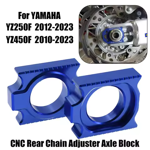 Motocross Rear Axle Block Chain Adjuster For Yamaha YZ250F 2012-2023 YZ450F 2010-2023 2022 2021 2020