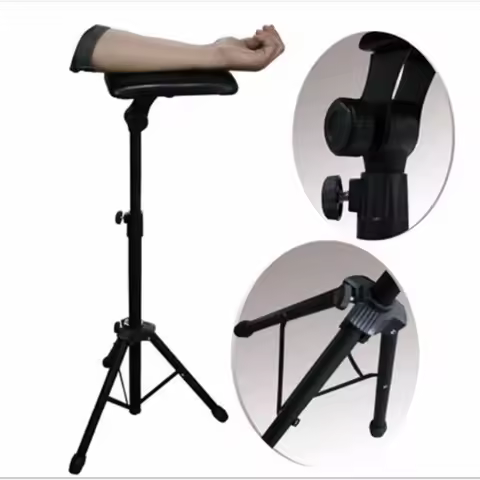 Iron Tattoo Arm Leg Rest Stand Portable Fully Adjustable Chair For Tattoo Studio Work Supply Bed Sto
